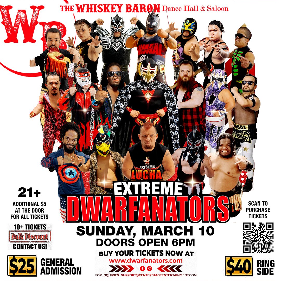 Extreme Dwarfanators Event at the Whiskey Baron on Sunday, March 10, 2024 in Colorado Springs.