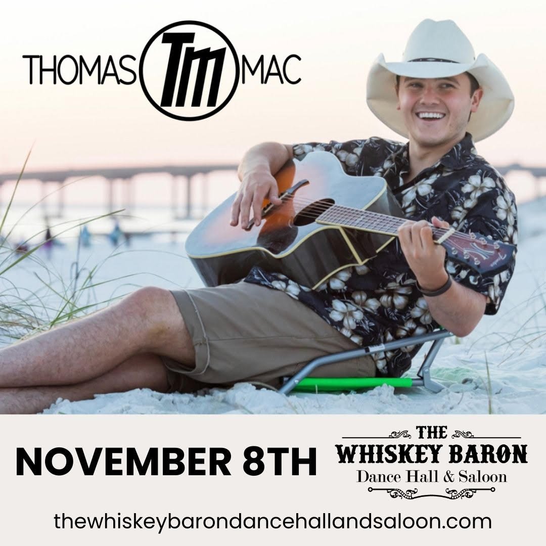 Thomas Mac Concert Event at the Whiskey Baron Dance Hall & Saloon on Friday, November 8th, 2024 in Colorado Springs